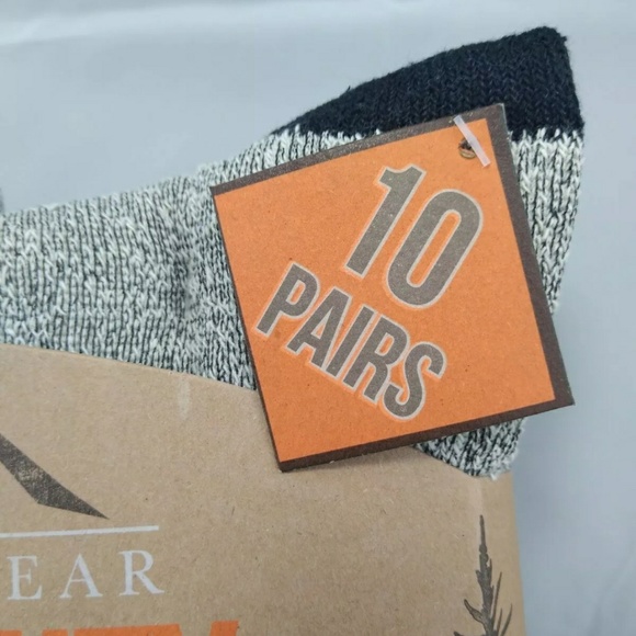 10 Pair Weather Wear Heavy Duty Socks Sz 6-12 - Picture 3 of 7